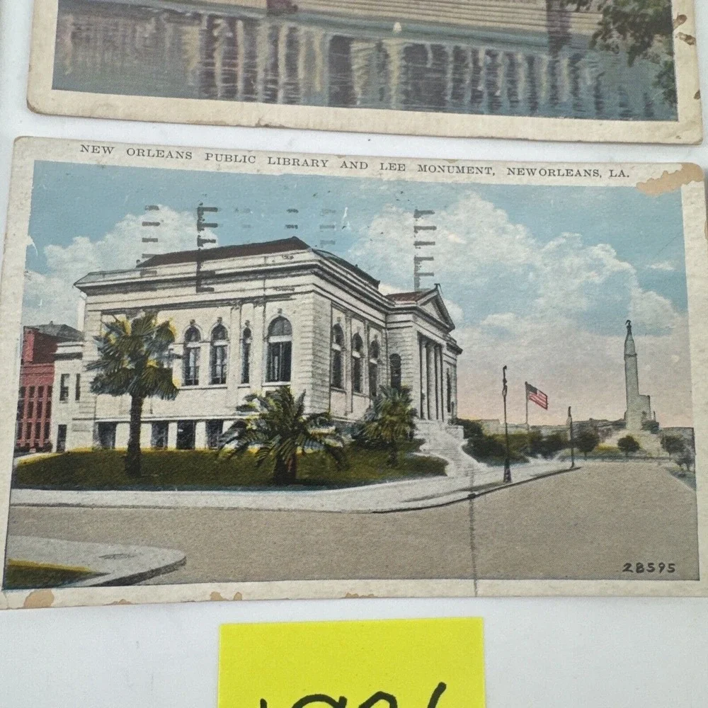 Lot of Postcards 1925-1945 U.S. Historic Buildings Landmarks Stamped 6 Total VTG